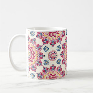 Nahtlose Dekoration. Vintag. Orientalischer Pitch Kaffeetasse