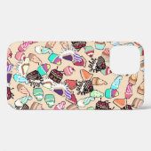 Nahtlose doodle Tortenmuster. Handgezob Case-Mate iPhone Hülle (Rückseite (Horizontal))