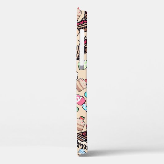 Nahtlose doodle Tortenmuster. Handgezob Case-Mate iPhone Hülle (Rückseite / Links)