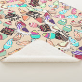 Nahtlose doodle Tortenmuster. Handgezob Sherpadecke (3/4)