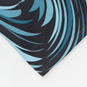 Nahtlose dunkle Federstruktur, abstrakt Vintag. Fleecedecke (Ecke)