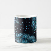 Nahtlose dunkle Federstruktur, abstrakt Vintag. Kaffeetasse (Mittel)