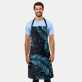 Nahtlose dunkle Federstruktur, abstrakt Vintag. Schürze (Getragen)