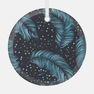 Nahtlose dunkle Federtextur, abstrakt vintage. Ornament Aus Glas
