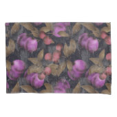 Nahtlose dunkle Pflaume trägt lila Beerenkirschpa Kissenbezug (Vorderseite)