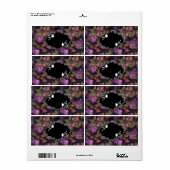 Nahtlose dunkle Pflaumenfrüchte lila Beeren Kirsch (Vorne)