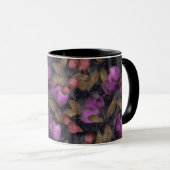 Nahtlose dunkle Pflaumenfrüchte lila Beeren Kirsch Tasse (VorderseiteRechts)