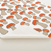 Nahtlose Endless Red oder Orange Aspen Mushrooms P Sherpadecke (3/4)