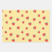 Nahtlose Erdbeere Geschenkpapier Set (Vorderseite)