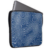 Nahtlose Erdlinie topographische Karte Bio Patter Laptopschutzhülle (Vorne Rechts)