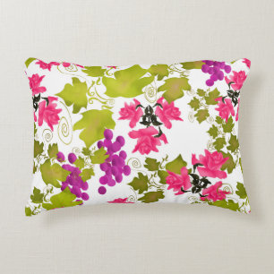 Nahtlose Ernte Traubenrosa Rosen Blume Florenz c Dekokissen