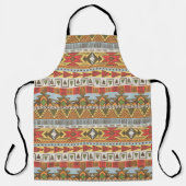 Nahtlose ethnische Muster in hellen Farben Schürze (Vorderseite)