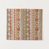 Nahtlose ethnische Muster in hellen Farben Wandteppich (Vorderseite (Horizontal))