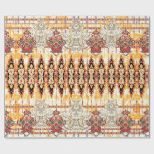Nahtlose ethnische Schleimhäute Geschenkpapier (Flach)