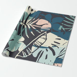 Nahtlose exotische Muster mit tropischen Pflanze u Geschenkpapier