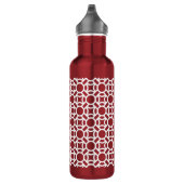 Nahtlose Farbe des weißen Musters, Untergrundfarbe Trinkflasche (Rechts)