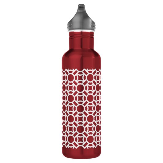 Nahtlose Farbe des weißen Musters, Untergrundfarbe Trinkflasche (Rechts)