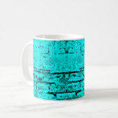 Nahtlose Farbe grunge türkis. Halftone-Elemente Kaffeetasse (Vorderseite Links)