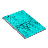 Nahtlose Farbe grunge türkis. Halftone-Elemente Notizblock (Rechte Seite)