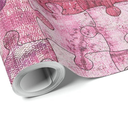 Nahtlose Farben - Muster des Puzzles Geschenkpapier (Rolleneckpunkt)