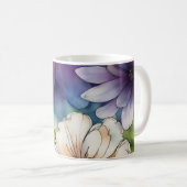 Nahtlose farbenfrohe Blume im Wasser Kaffeetasse (VorderseiteRechts)