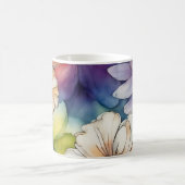 Nahtlose farbenfrohe Blume im Wasser Kaffeetasse (Mittel)