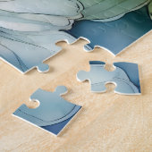 Nahtlose farbenfrohe Blume im Wasser Puzzle (Seite)