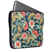 Nahtlose farbenfrohe Blumenmuster im Volksstil Laptopschutzhülle (Vorne Rechts)