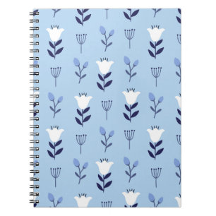 Nahtlose farbenfrohe Blumenmuster mit wilden Blume Notizblock
