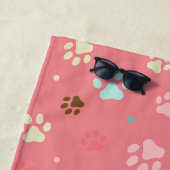 Nahtlose farbenfrohe kleine Hundebahnen Strandtuch (Beispiel)