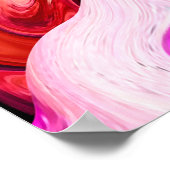 Nahtlose, farbenfrohe Marmorstruktur, abstraktes M Poster (Ecke)