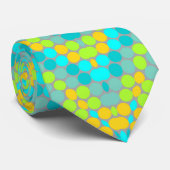 Nahtlose farbenfrohe Polka Dot Modern Krawatte (Gerollt)