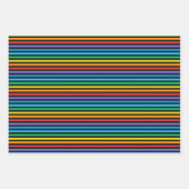 Nahtlose farbenfrohe Regenbogenmuster Geschenkpapier Set (Vorderseite)