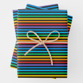 Nahtlose farbenfrohe Regenbogenmuster Geschenkpapier Set (Beispiel)