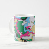 Nahtlose farbenfrohe Tarnung Hintergrundmuster. C Kaffeetasse (Vorderseite Links)