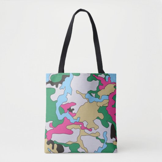 Nahtlose farbenfrohe Tarnung Hintergrundmuster. C Tasche (Vorderseite)