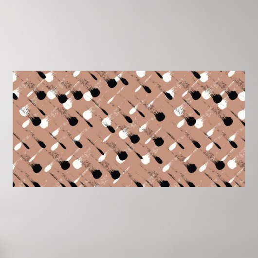 Nahtlose farbige Wasserfarbenmuster Poster (Vorne)