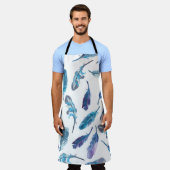 Nahtlose Federmuster Schürze (Getragen)