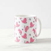 Nahtlose Ferkelfliege Kaffeetasse (VorderseiteRechts)
