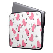 Nahtlose Ferkelfliege Laptopschutzhülle (Vorderseite Links)