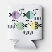 Nahtlose Fische abstrakte Skandinavien Dosenkühler (Rückseite)