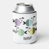 Nahtlose Fische abstrakte Skandinavien Dosenkühler (Kanne Rückseite)