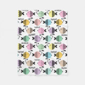 Nahtlose Fische abstrakte Skandinavien Fleecedecke (Vorderseite)