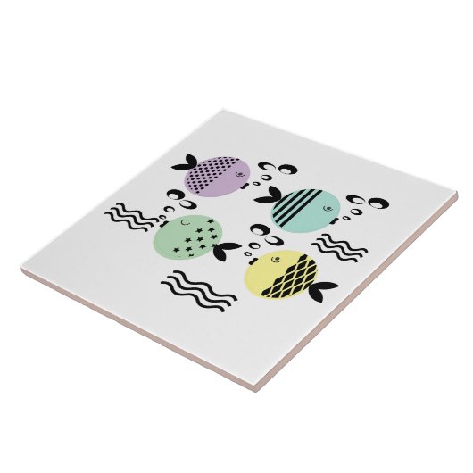 Nahtlose Fische abstrakte Skandinavien Fliese (Seite)