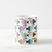 Nahtlose Fische abstrakte Skandinavien Kaffeetasse (Mittel)