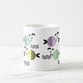 Nahtlose Fische abstrakte Skandinavien Kaffeetasse (Mittel)