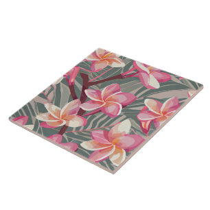 Nahtlose Fliese - tropischer Druck