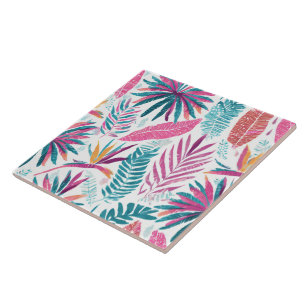 Nahtlose Fliese - tropischer Druck