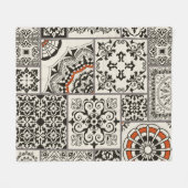 Nahtlose Fliesen mit dem Islam, Arabisch, Indien Fleecedecke (Vorderseite (Horizontal))