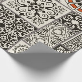 Nahtlose Fliesen mit dem Islam, Arabisch, Indien Geschenkpapier (Ecke)